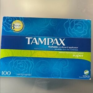 Tampax Super Tampons - 100 count Box